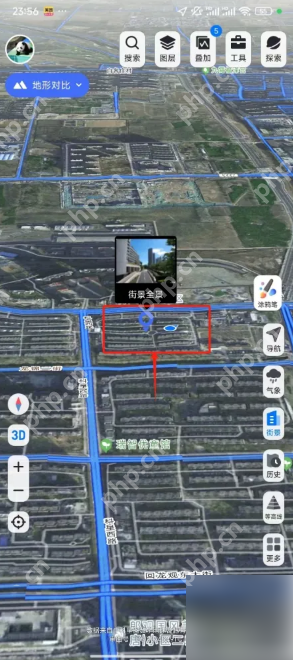 新知卫星地图怎么看街景 新知卫星地图查看街景全景方法