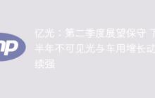 亿光：第二季度展望保守 下半年不可见光与车用增长动能续强