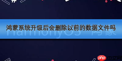鸿蒙系统升级后会删除以前的数据文件吗