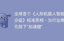 全球首个《人形机器人智能化分级》标准亮相，为行业商业化按下“加速键”