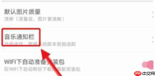哔哩哔哩怎么设置音乐通知栏2025