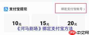 河马剧场如何绑定支付宝-河马剧场绑定支付宝的方法