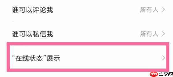 快手怎么关闭自己的在线状态