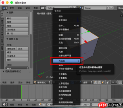 Blender怎么插入面?