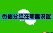 微信分组在哪里设置