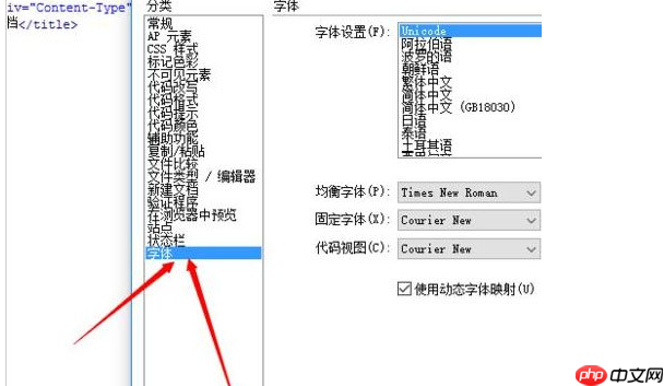 DW6怎么设置代码字体的大小？设置代码字体的大小方法介绍