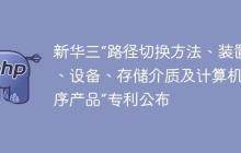 新华三“路径切换方法、装置、设备、存储介质及计算机程序产品”专利公布