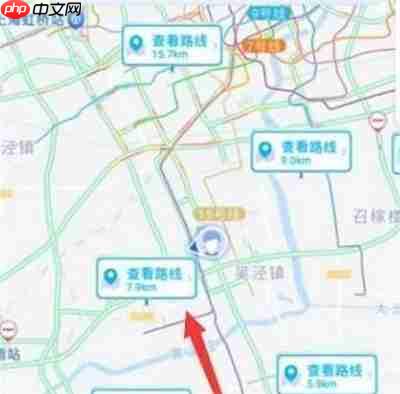 高德地图表白路线在哪里