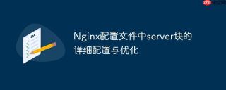 Nginx配置文件中server块的详细配置与优化