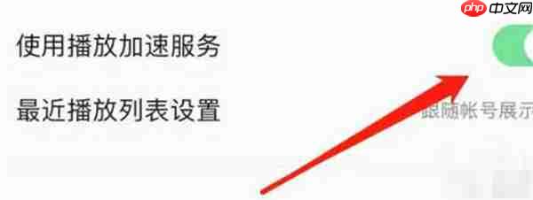 QQ音乐怎么开启播放加速服务