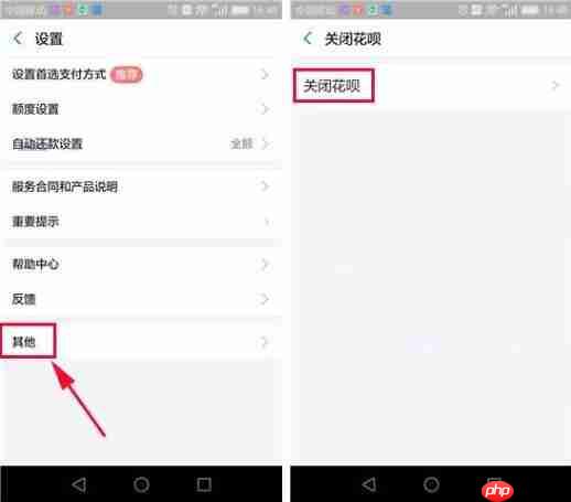 支付宝APP如何关闭花呗？关闭花呗的方法介绍