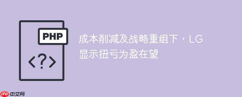 成本削减及战略重组下,lg显示扭亏为盈在望