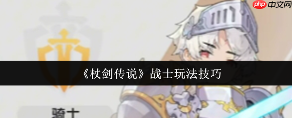 杖剑传说战士职业全攻略：从萌新到战神的进阶之路