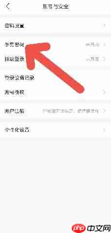 平安好车主如何开启手势密码