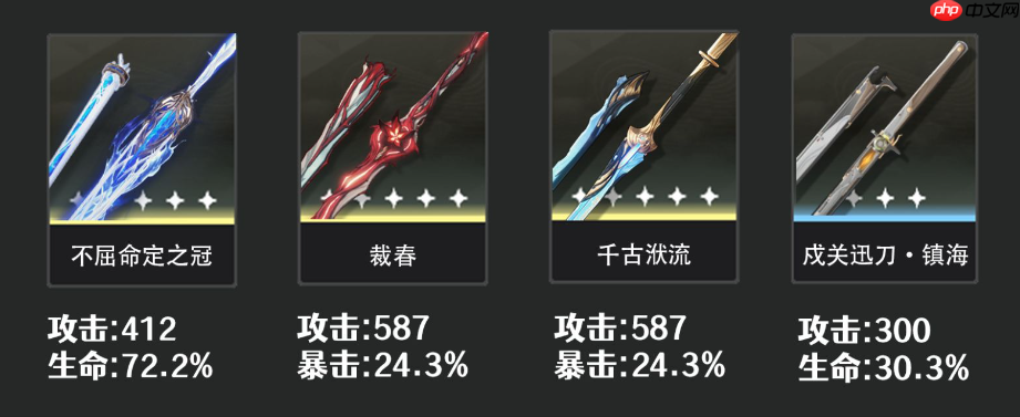 鸣潮卡提希娅武器怎么选-鸣潮卡提希娅武器推荐