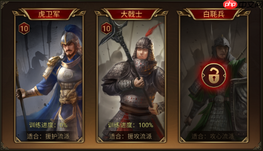 群雄时代白毦兵终极指南：刘备禁卫军的战场统治力