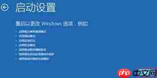 win10高级选项启动设置是什么