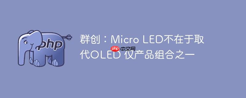 群创：micro led不在于取代oled 仅产品组合之一