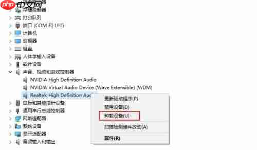 Realtek HD Audio音频驱动如何卸载-Realtek HD Audio音频驱动方法