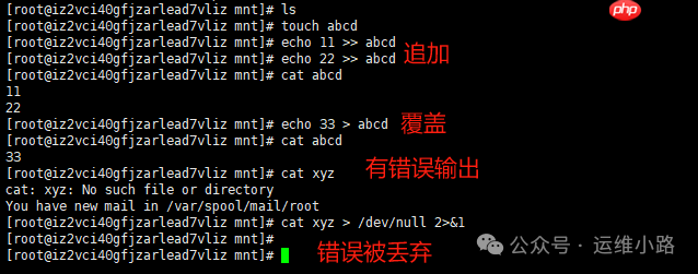 Linux进阶命令-重定向