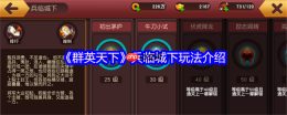 群英天下兵临城下狂潮：高收益速刷全攻略