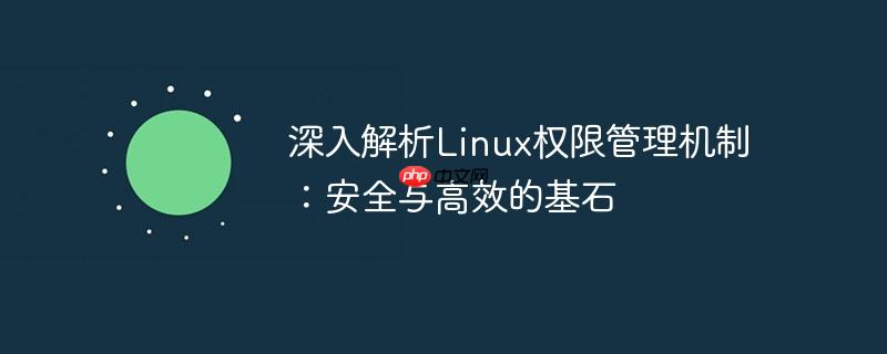 深入解析linux权限管理机制:安全与高效的基石