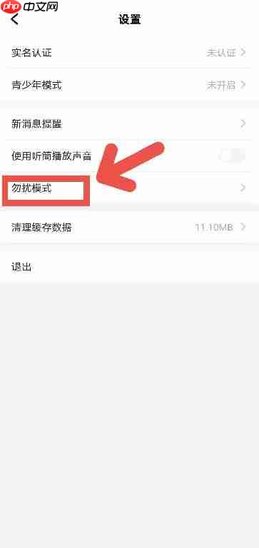 TT语音怎么开启勿扰模式