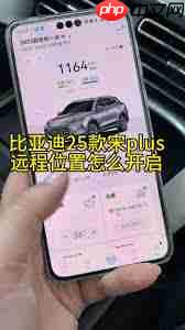 比亚迪app如何设置家人授权