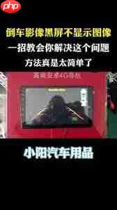 倒车影像黑屏怎么办