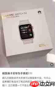 华为手表是否支持医保支付