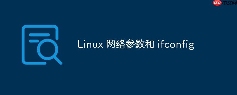 linux 网络参数和 ifconfig