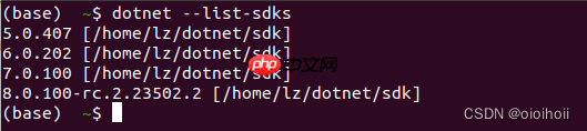 linux安装.net8.0（极简版）+ .net多版本选择切换方法