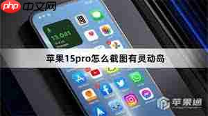 苹果15pro截屏方法是什么