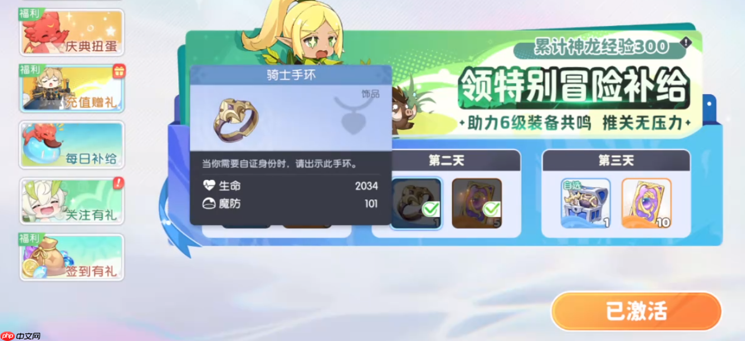 龙魂旅人骑士套装全面解析:前中期无敌战神装