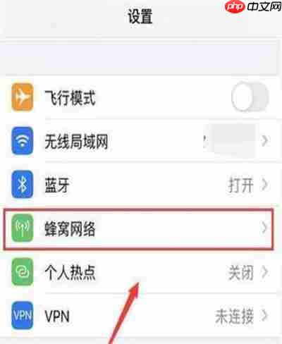 苹果12怎么设置5g网络