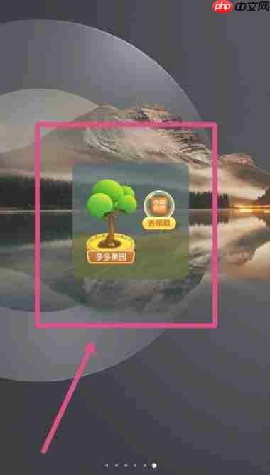多多果园怎么添加到手机桌面