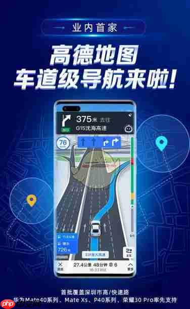 高德地图如何调整导航视角