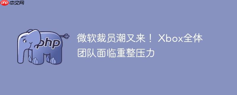 微软裁员潮又来！ xbox全体团队面临重整压力