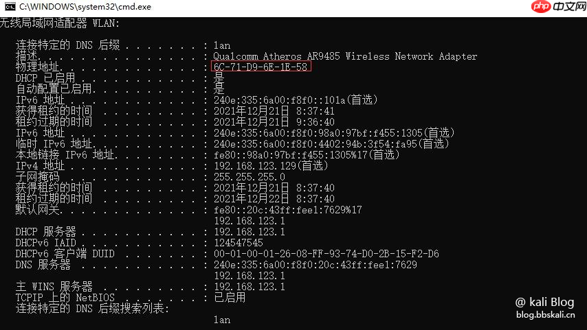 Windows 10 和 Linux 中的 MAC 地址欺骗-小浪学习网