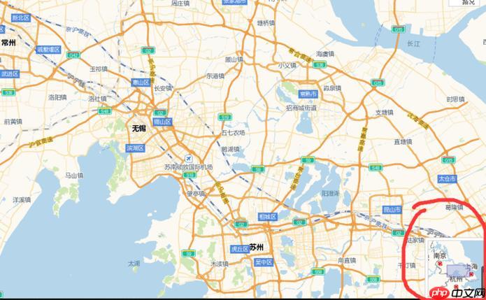 高德地图怎么显示地形海拔_切换至地形图模式查看