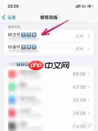 苹果手机5G切换4G网络教程