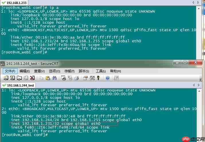Linux下安装lvs和keeplived实现负载均衡