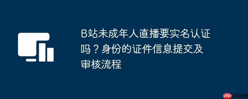 B站未成年人直播要实名认证吗?身份的证件信息提交及审核流程