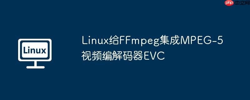 linux给ffmpeg集成mpeg-5视频编解码器evc