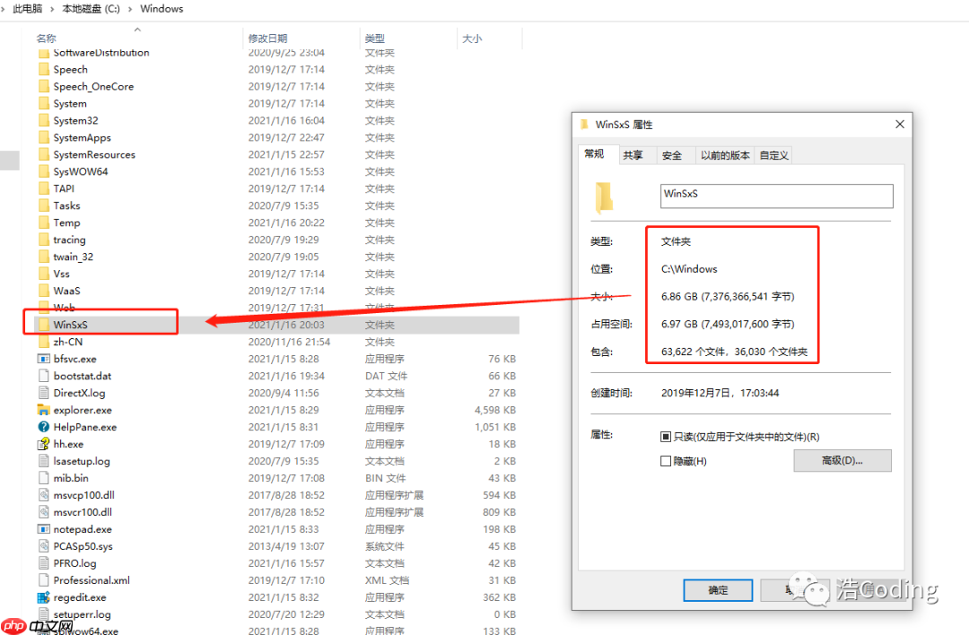 清理 winsxs 文件夹