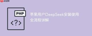 苹果用户DeepSeek安装使用全流程详解