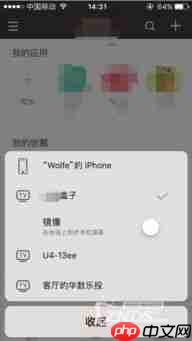苹果手机如何使用爱奇艺投屏