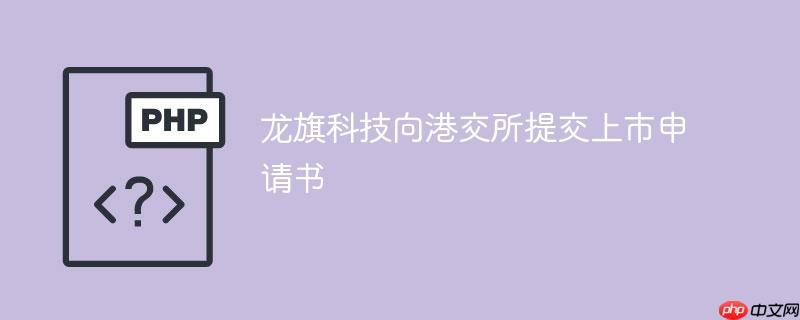 龙旗科技向港交所提交上市申请书