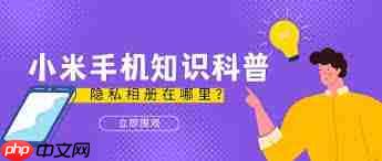 小米手机设置私密模式出问题