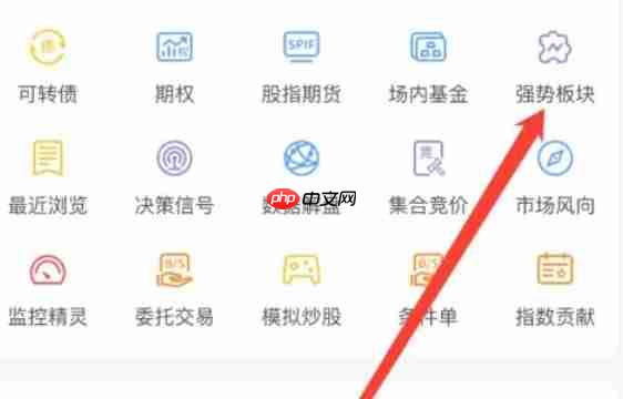 通达信软件怎么查看强势板块-通达信软件查看强势板块的方法